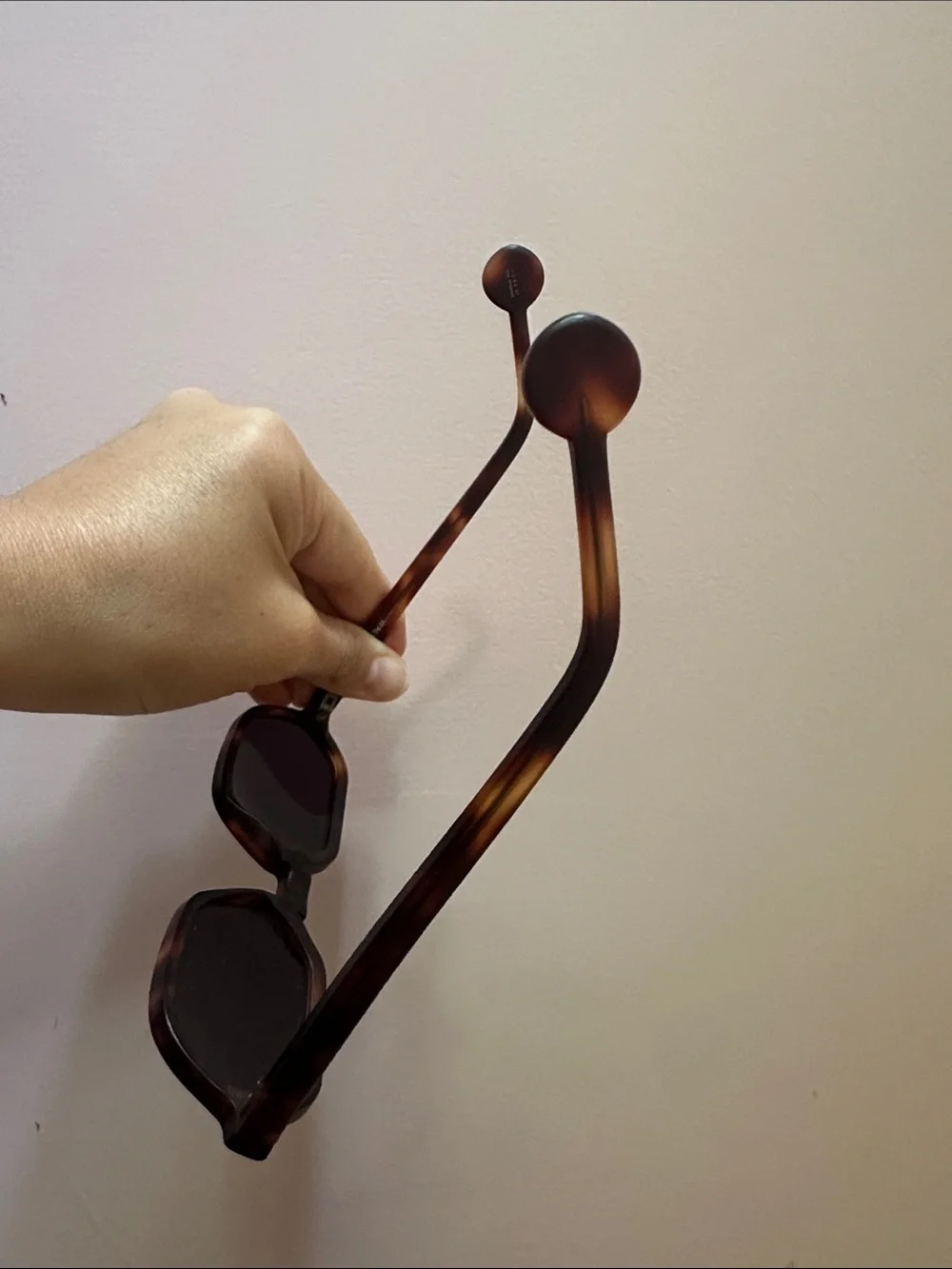 Vintage L.A. Eyeworks Wally M123 Tortoiseshell Geometric Sunglasses